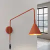 Image de SOLLUX LIGHTING Applique murale LYS, ocre, Ø 14 cm, métal, fiche, E14