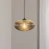 Image de EMIBIG LIGHTING Luminaire pour salle à manger Coco, Ø 30 cm, noir/gris fumée, verre