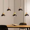 Image de EMIBIG LIGHTING Suspension Seco, longueur 116 cm, noir, métal/bois, 5 lampes
