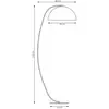 Image de EMIBIG LIGHTING Lampadaire Arcos, blanc, hauteur 150 cm, métal