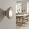 Image de EMIBIG LIGHTING Applique murale Bibi K1, grise, acier/verre, Ø 18 cm
