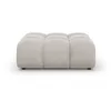 Image de Mazzini Sofas - Pouf velours Aster 1 place Beige Clair - 102x80x43 OS