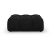 Image de Mazzini Sofas - Pouf velours Aster 1 place Noir - 102x80x43 OS