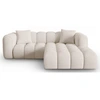 Image de Maison Héritage - Canapé d'angle Droit Modulaire Arden 3 Places beige - 238x190x70 cm OS