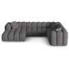 Image de Maison Héritage - Canapé d'angle Droit Panoramique Modulable Arden 6 Places gris - 330x238x70 cm OS