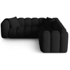 Image de Maison Héritage - Canapé d'angle symétrique modulable Arden 5 Places noir - 238x238x70 cm OS