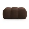 Image de Cosmopolitan Design - Pouf velours Koge 1 Place chocolat - 95x95x40 cm OS