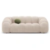 Image de CXL by Christian Lacroix - Canapé Velours Lyna 3 Places beige - 212x114x72 cm OS