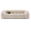 Image de CXL by Christian Lacroix - Canapé Velours Lyna 4 Places beige - 245x114x72 cm OS