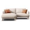 Image de CXL by Christian Lacroix - Canapé D'Angle Gauche Margot 3 Places beige - 200x170x76 cm OS