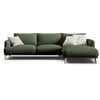 Image de CXL by Christian Lacroix - Canapé D'Angle Droit Margot 4 Places vert mousse - 285x170x75 cm OS