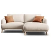 Image de CXL by Christian Lacroix - Canapé D'Angle Droit Margot 3 Places beige - 200x170x76 cm OS