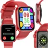 Image de FOREVER iGO Watch 3 JW-500 Montre Connectée Rouge   Écran 1.3" Tactile, Cardio, Suivi Santé, Sport, Notifications, IP68, Autonomie Longue, Bracelet Silicone, iOS Android, A la Mode, Moderne, Jeune