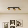 Image de SIGMA Spot pour plafond Zoom, à 3 lampes, noir/doré