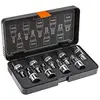 Image de NEO TOOLS Jeu d'embouts Torx sur douille 1/2" ; 9 pcs. dans les tailles T20-H60, longueur 55 mm ; boîtier ; acier au chrome vanadium et acier S2 ; certifié TÜV