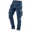 Image de NEO TOOLS Pantalon de Travail en Denim; 8 Poches; pour Homme; Coutures renforcées au Niveau des Genoux; Mélange 98% Coton 2% élasthanne; Taille XS à XXXL