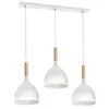 Image de Lampe suspendue avec fil NOAK WOOD 3 x E27/60 W/230 V