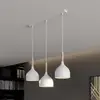 Image de Luminex Suspension Noak, blanc/bois naturel, à 3 lampes, longue