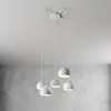 Image de Luminex Suspension Sool, blanche, Ø 53 cm, à 5 lampes, métal, E27