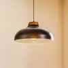 Image de Luminex Suspension Gus avec abat-jour métallique, noir