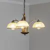 Image de Luminex Lustre Corfou, à 3 lampes, doré antique, Ø 68 cm