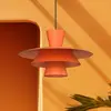 Image de Luminex Suspension Plato, orange, métal, Ø 38 cm, E27