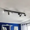 Image de Luminex Spot pour plafond Rondo noir/chrome, à 6 lampes