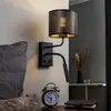 Image de Luminex Applique murale Jovin à 1 lampe avec spot noir/doré