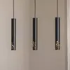 Image de Luminex Suspension Tibia, à 3 lampes, longue, noire, acier, GU10