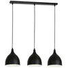 Image de Alumi Black / White 3 plafonnier à 3 lampes