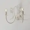 Image de Luminex Applique murale Summer, blanc/vert/rose, largeur 25 cm, acier, à 2 lampes