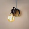 Image de Luminex Applique murale Milo en noir sans abat-jour