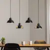 Image de Luminex Suspension Sven, à 4 lampes, noir, acier, E27