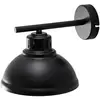 Image de Luminex Applique murale Sven, noir-doré, Ø 21 cm, acier