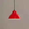 Image de Luminex Suspension Sven, 1 lampe, rouge, acier, E27