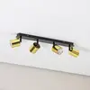 Image de Luminex Spot pour plafond Demia, noir/cuivre, 66 cm, GU10