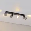 Image de Luminex Spot pour plafond Demia, noir/nickel, 66 cm de long, GU10