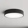 Image de TEMAR LIGHTING Plafonnier Cleo 400, noir, capteur, IP54, Ø 40 cm, métal
