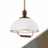 Image de Lamkur Suspension Ilsa, blanc/doré, Ø 30 cm, réglable en hauteur