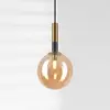Image de Lamkur Suspension Natalia, à 1 lampe, verre, doré