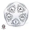 Image de Q-Workshop 20LEV02 D20 Card Game Level Counter 1, White & Black by Q Workshop