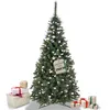 Image de SPRINGOS Sapin de Noël Artificiel Premium 250 cm pin diamanté avec Neige Artificielle et Vrais cônes Aspect Hivernal