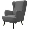 Image de Fauteuil en tissu WILLY 2 coloris anthracite