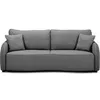 Image de Canapé convertible BARI 3 places - Tissu anthracite - Coffre de rangement - L215 x H89 x P100 cm