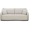 Image de Canapé convertible BARI 3 places - Tissu beige - Coffre de rangement - L215 x H89 x P100 cm