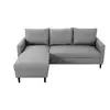 Image de Canapé d'angle fixe 3 places TWEETY EW coloris gris
