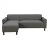 Image de Canapé d'angle fixe 3 places GAYA EW coloris gris