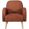 Image de Fauteuil fixe ESKIMO coloris terracotta