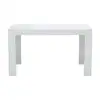 Image de Table rectangle extensible NASSAU coloris blanc
