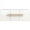 Image de Buffet 3 portes EOLE coloris blanc/bois